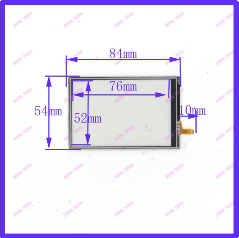 NEW 30PCS/LOT 3552 84*54 3.5inch 4 lins Touch Screen 84mm*54m touchsensor touchglass digitizer GLASS