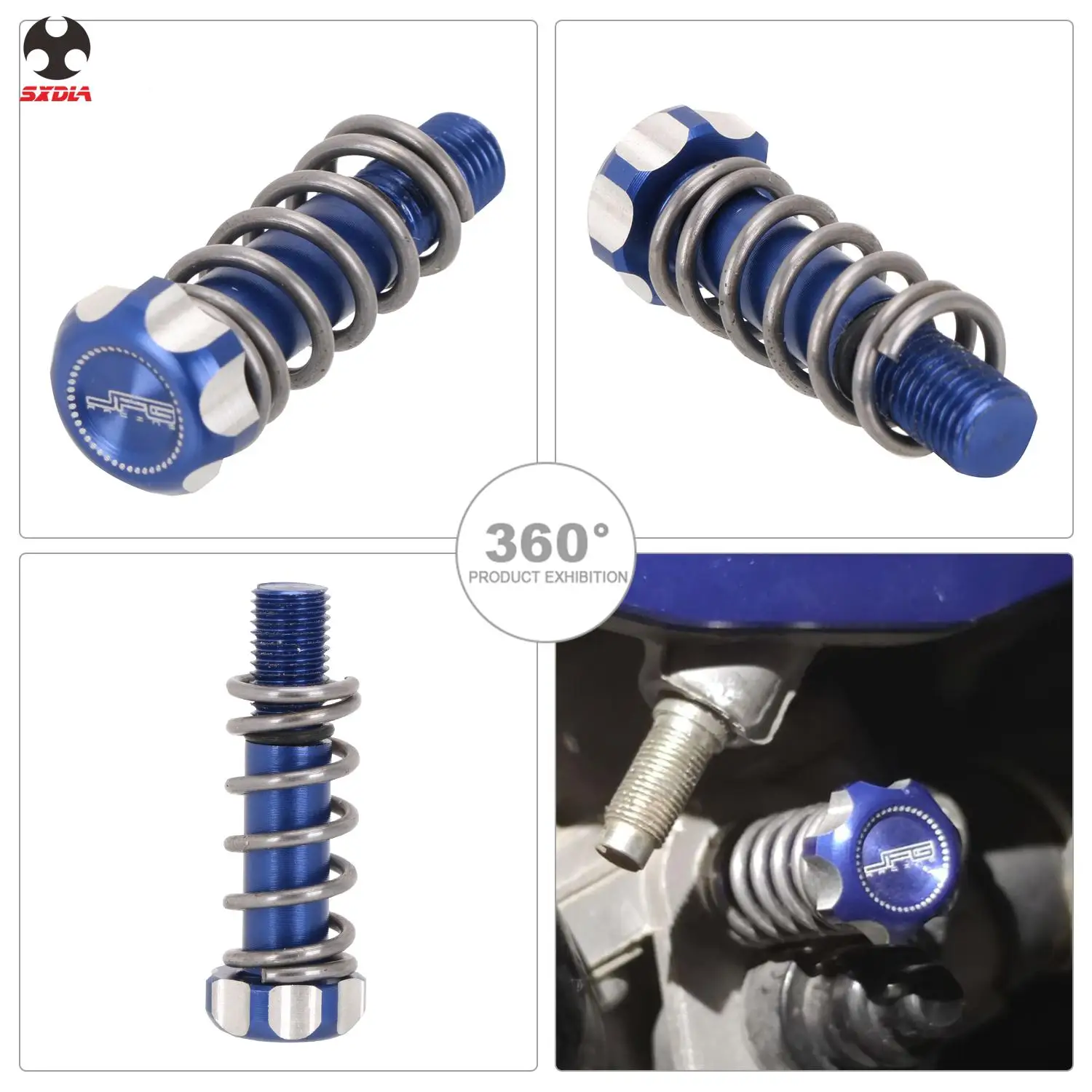 CNC Throttle Idle Adjust Nut Screw With Spring Parts For Yamaha Raptor700 06-21 Raptor700R 09-21 Raptor 700 700R YZ250F ATV