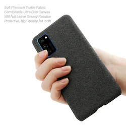 Cloth Cases For Honor View 30 Pro Case Slim Retro Cloth Hard Phone Cover For Honor View30 V30 V 30 Pro Coque Funda Capa