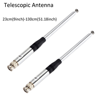 2PCS CB Antenna 27Mhz BNC  Telescopic  Antenna for  CB Radio Cobra HH50WXST HH50 Midland Alan42 75-822 Uniden PRO401HH BC125AT