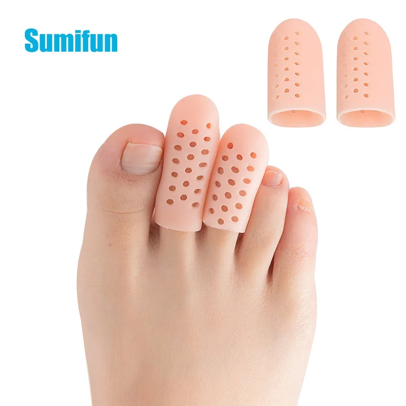 

1 pair Big Toe Cover Toes Protection Tool Foot Care Adjustable Corrector Anti Rubbing Protection Cover Breathable Fabric S Size