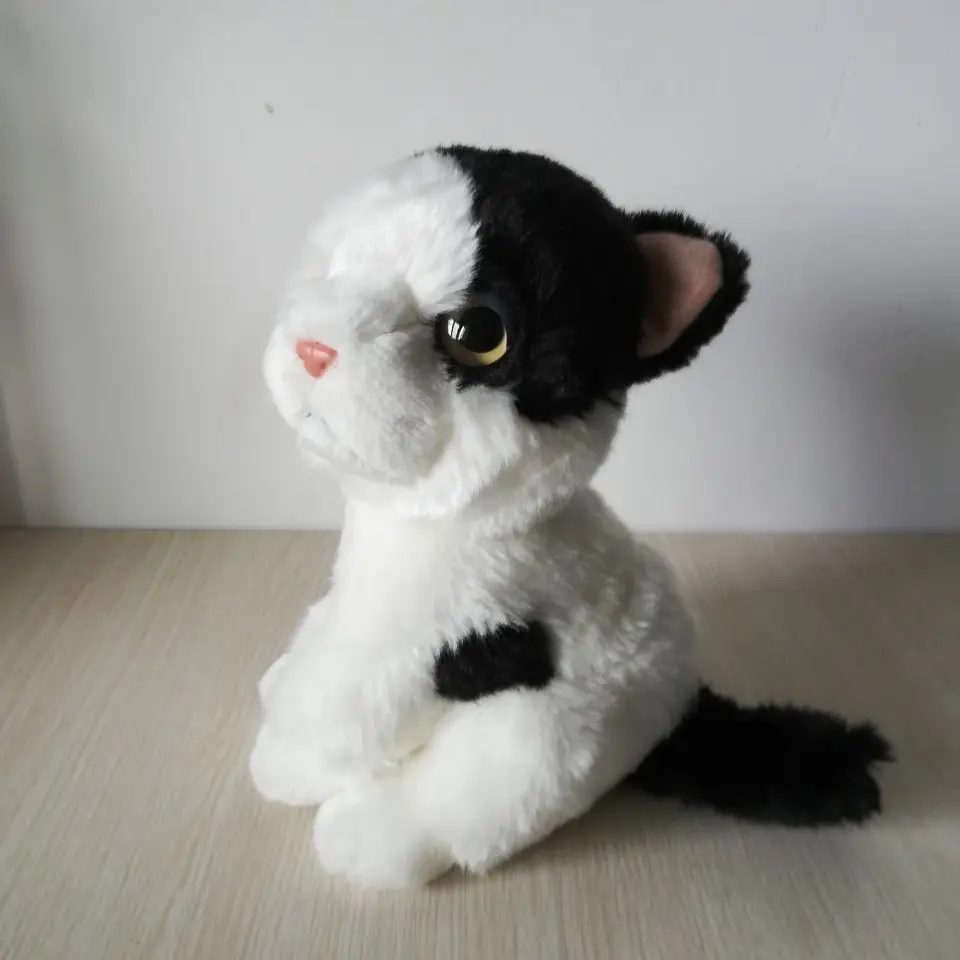 lovely cartoon cat plush toy,about 21cm coloured kitty soft doll baby toy birthday gift h1885