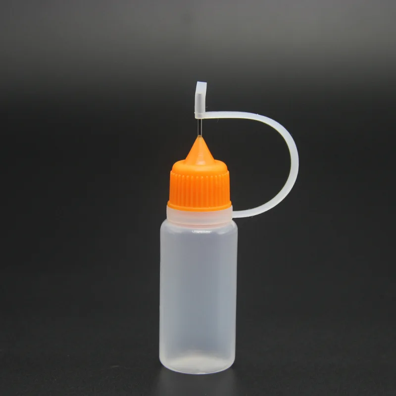 1 Pc 10 Ml Kleurrijke Naald Tip Fles Hervulbare Knijpbare Naald Fles Punt Lijn Diy Polymeer Klei Tool Lijm Applicator fles