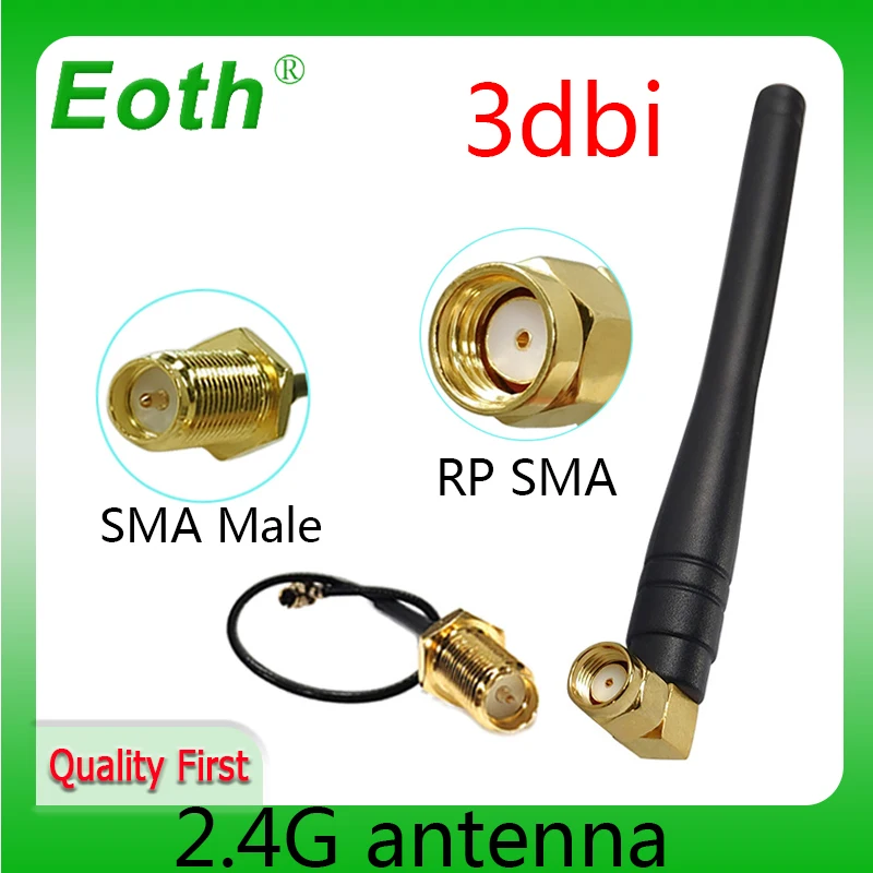 

Антенна Wi-Fi 2,4 ГГц, антенна 3 дБи, фоторазъем 2,4 ГГц, антенна IOT, Wi-Fi антенна, маршрутизатор IPX на SMA, Штекерный Удлинительный кабель