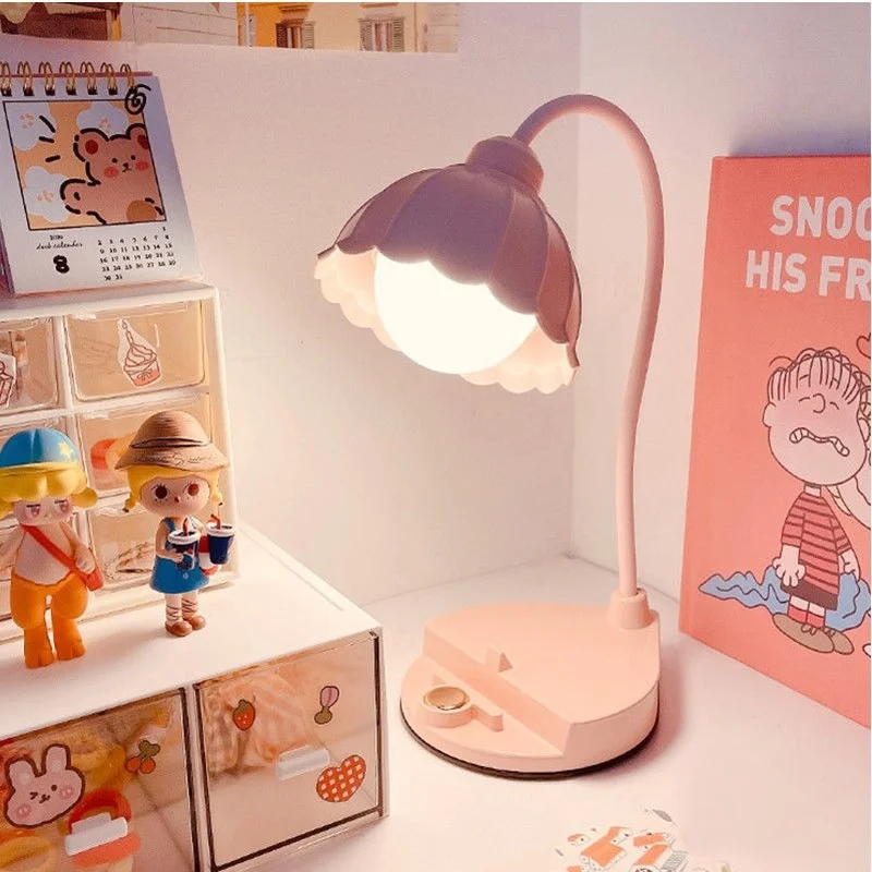 Table lamp eye protection study bedroom bedside lamp dormitory nightlight students write homework ins girl girls room table lamp