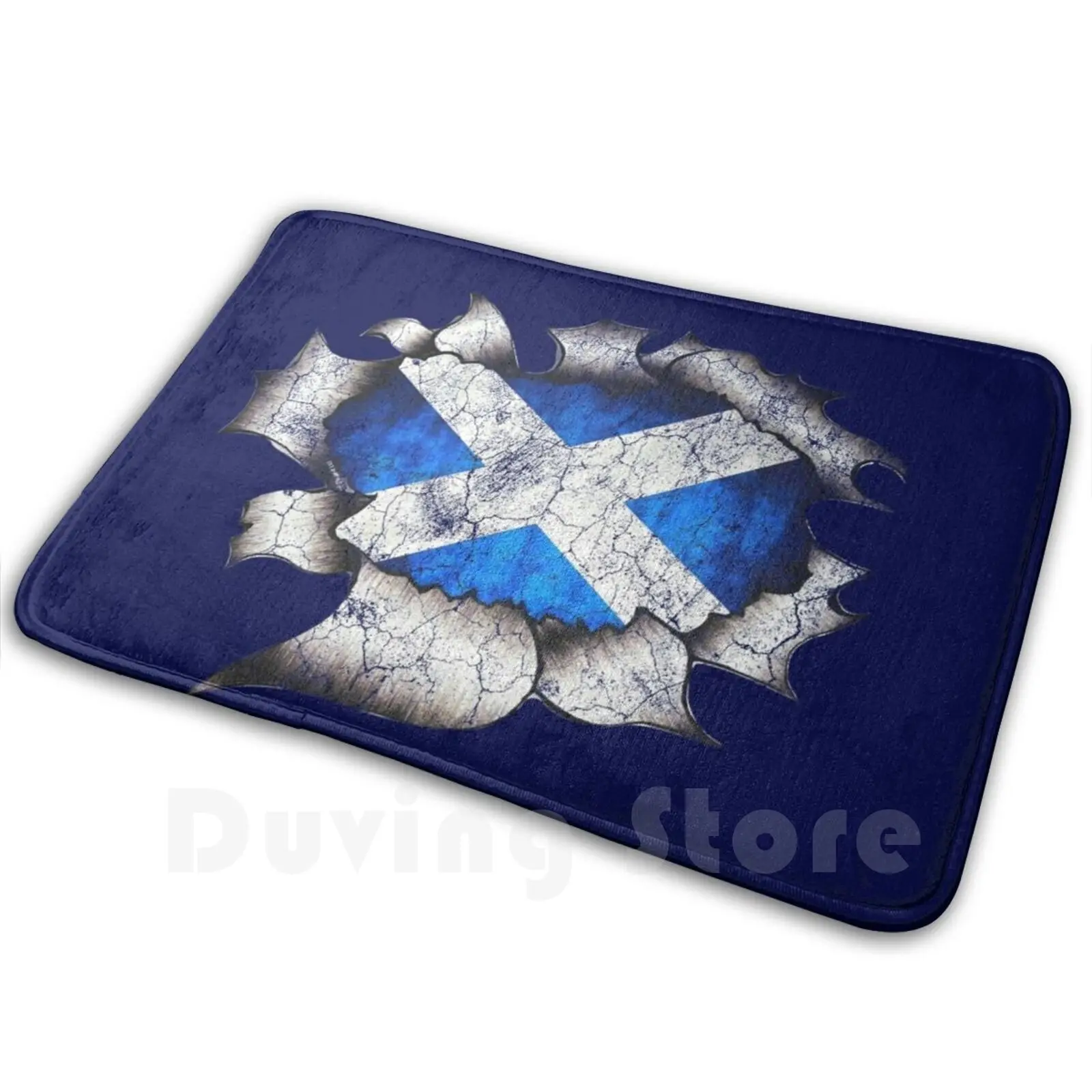 Ripping Scottish Saltire Weicher, rutschfester Matte-Teppich 2675, Teppichkissen, Schottland Scottish Ecosse Saltire Flag Scotsman