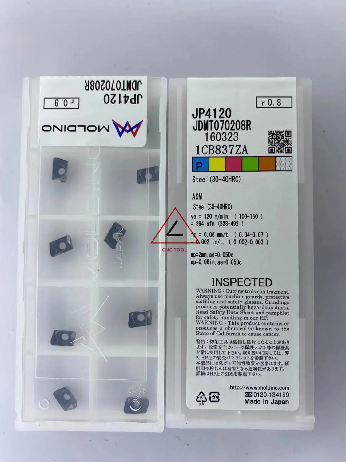 JDMT070204R JP4020 JP4120 10Pcs HitachiตัดประสิทธิภาพCNCแทรกสามารถจัดทำดัชนี