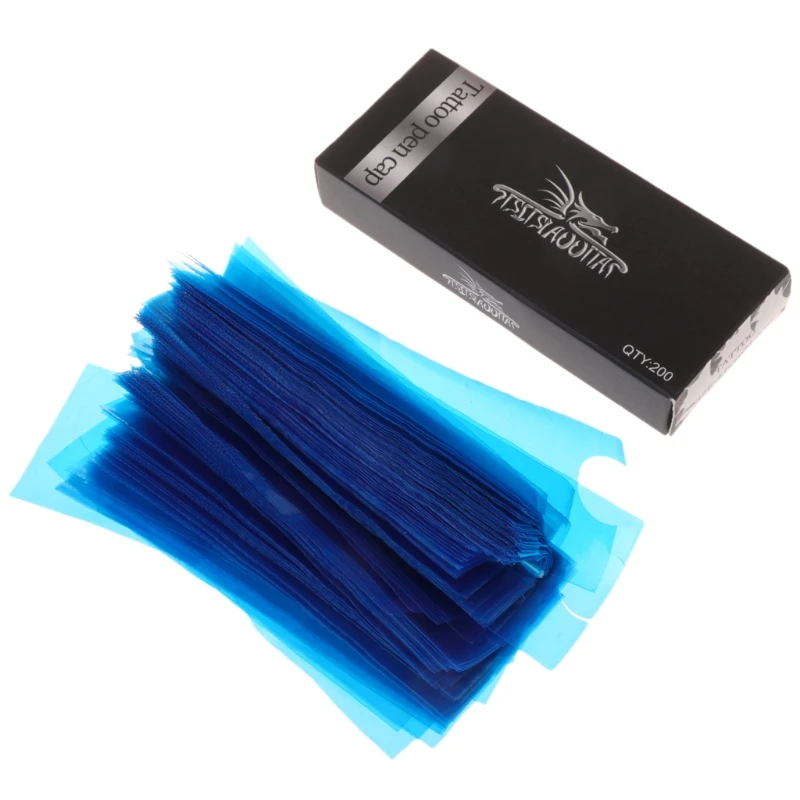 63HC 200pcs Clip Cord Sleeves Disposable Plastic Hygiene Machine Cover Bag