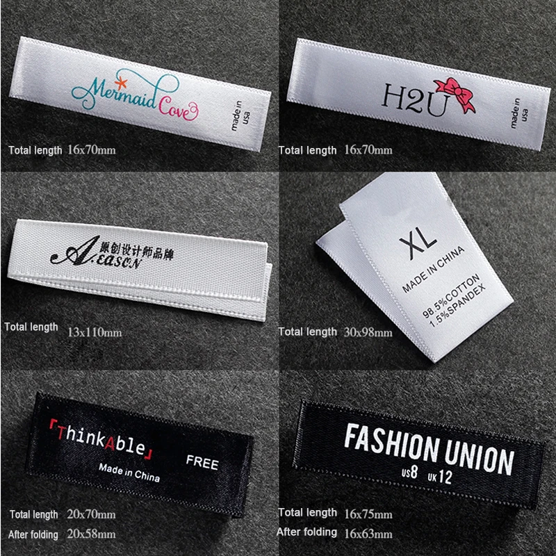 width 1.5cm Customized silk satin ribbon printing/garment /clothing care label/printed/washable label/tag