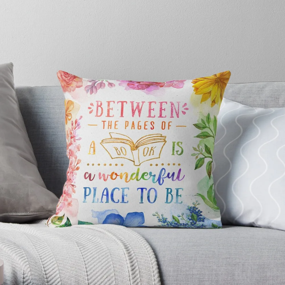 Between the pages Throw Pillow Pillow Case Polyester Home Decora Pillowcases Throw Pillow Case kussensloop almohada poszewka