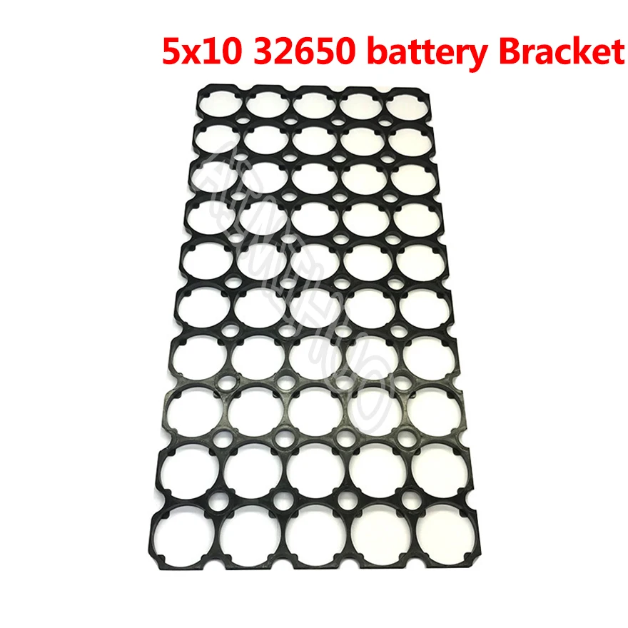 32650 Battery Holder Bracket 5x10 Cell Safety Anti Vibration Plastic Holder Brackets for DIY 32650/32700 LifePo4 Battery Pack