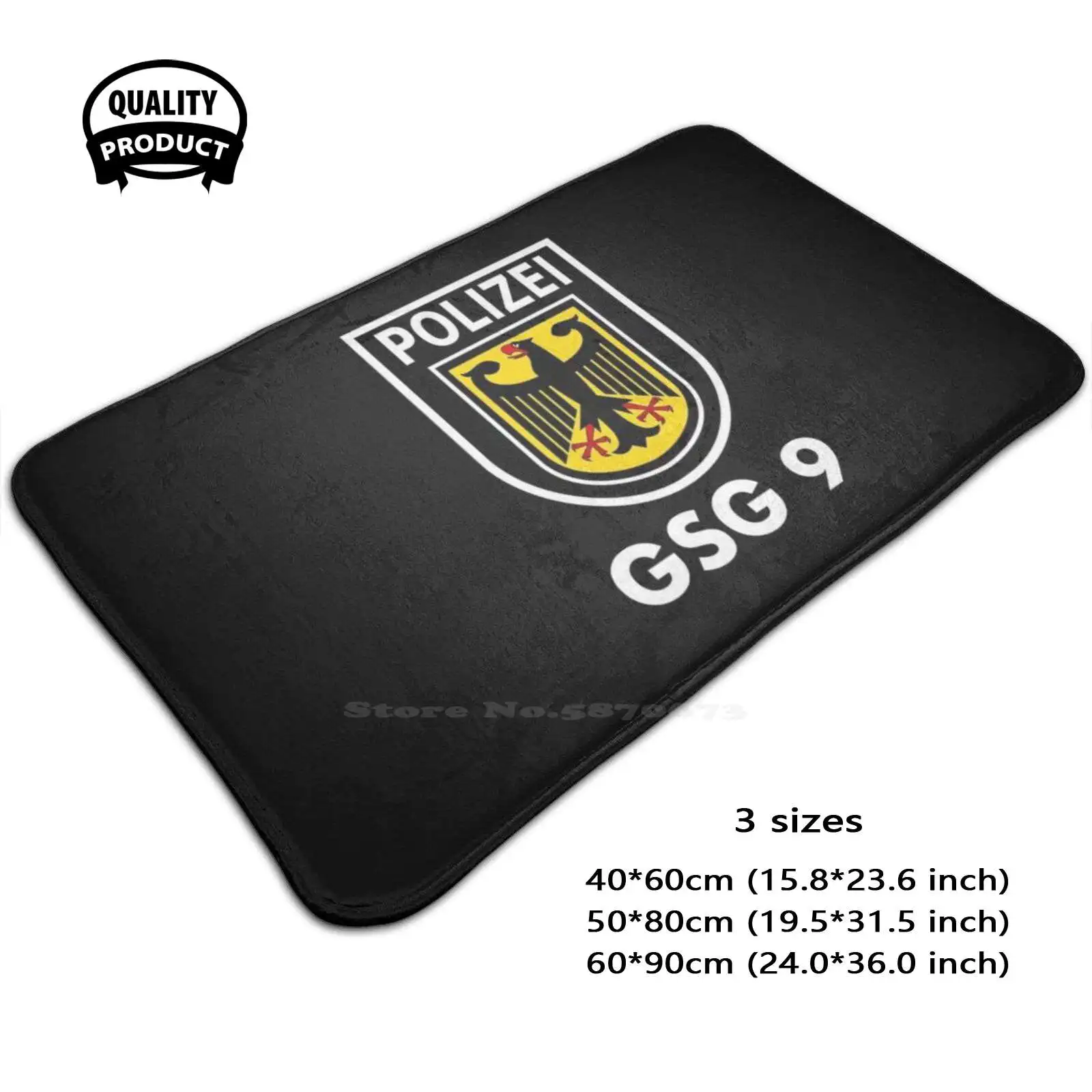 Polizei Gsg 9 Bundespolizei Soft Cushion Home Carpet Door Mat Car Rug Bundespolizei Gsg 9 Special Forces Ksk German Police K9