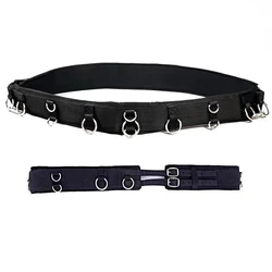 Horse Riding Saddle Girth Rubber Training Horse Match Accessories Stainless Steel Comprehensive Saddle Belt Equestrian Equipment
