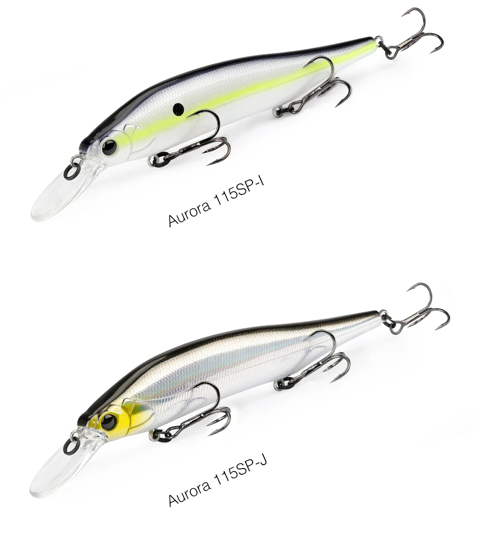 Tsurinoya aurora 115sp suspendierende Elritze Jerkbait Angel köder 115mm 17,2g lange Casting Plug Hecht Bass Spiel Kunststoffe harte Köder – Detail 23