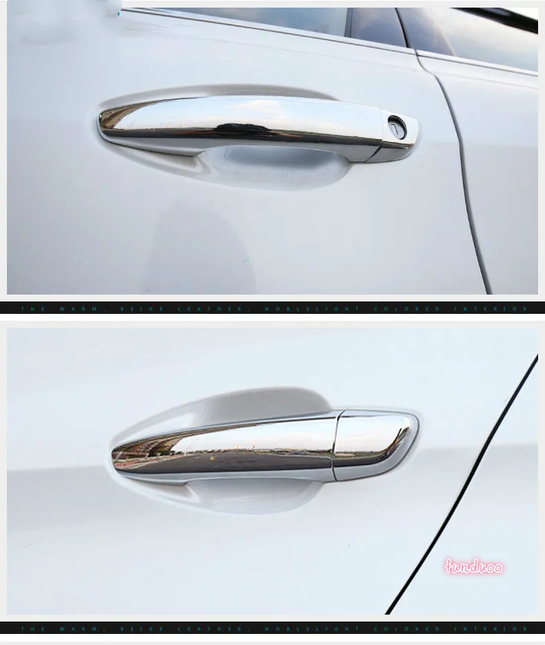 For Peugeot 508 / 508sw / 508RXH  2012 2013 2014 2015 2016 2017 2018 New Chrome Car Door Handle Cover Trim Sticker Accessories