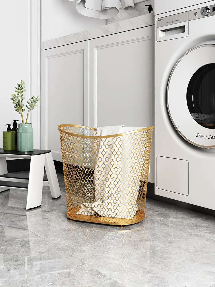 

Nordic Ins Dirty Clothes Basket Dirty Clothes Storage Basket Household Oval Storage High-Profile Figure Laundry Basket