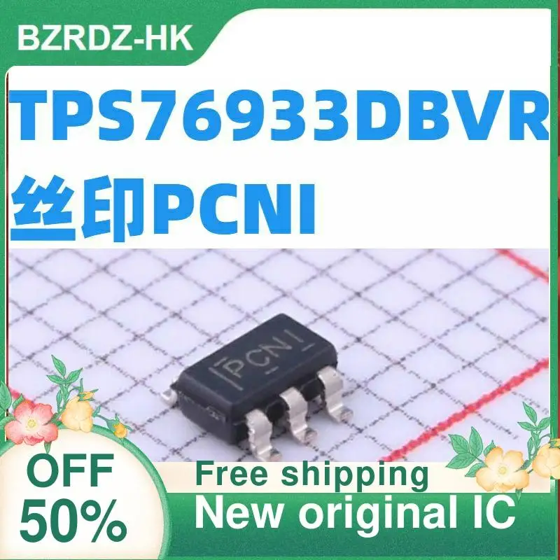 SOT23-5 pcni TPS76933 TPS76933DBVR 20ชิ้นวงจรรวมดั้งเดิมใหม่
