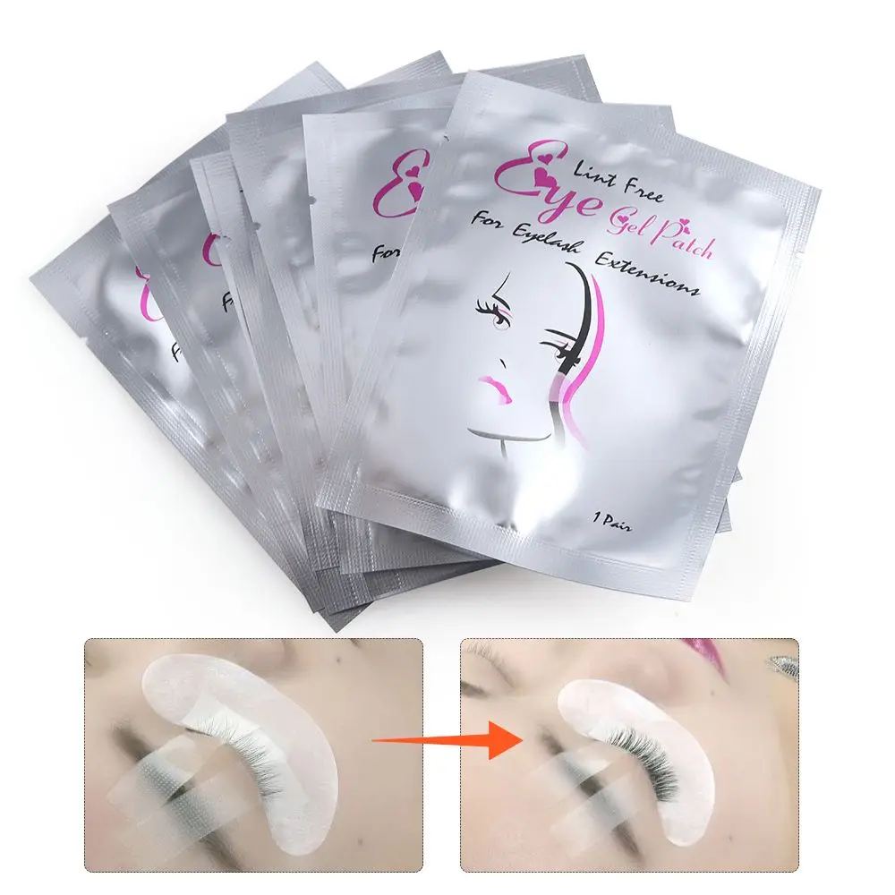 5/10/20/50/100 Pcs ขายร้อน Grafting Lashes Mild สูตร Under Eye Gel Pads Eyelashes Extension Lint ฟรี Eye กระดาษแพทช์