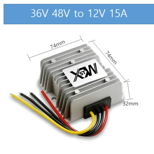 XWST DC DC 36v 48v to 12v Converter 6A 10A 15A 20A 25A Buck Step