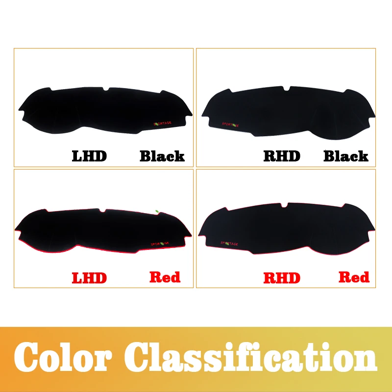 For Kia Sportage 2016 2017 2018 2019 2020 Car Dashboard Avoid light Pad Instrument Platform Desk Cover Mats Carpets Accessories