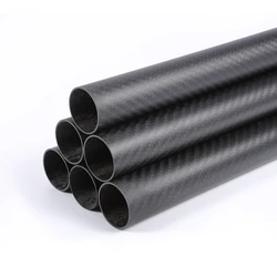 1 PCS 3K Carbon Fiber Tube Length 1000mm Diameter 16mm 17mm 18mm 19mm 20mm 22mm Matte Surface Pure Carbon Tube