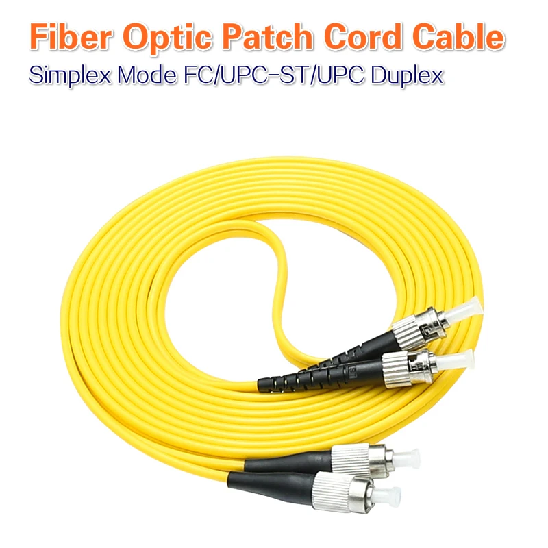 Single Mode FC/UPC-ST/UPC Duplex 2.0mm SM Fiber Optic Patch Cord Patch Cable Jumper Cord 5pcs 10pcs /bag  Free shipping