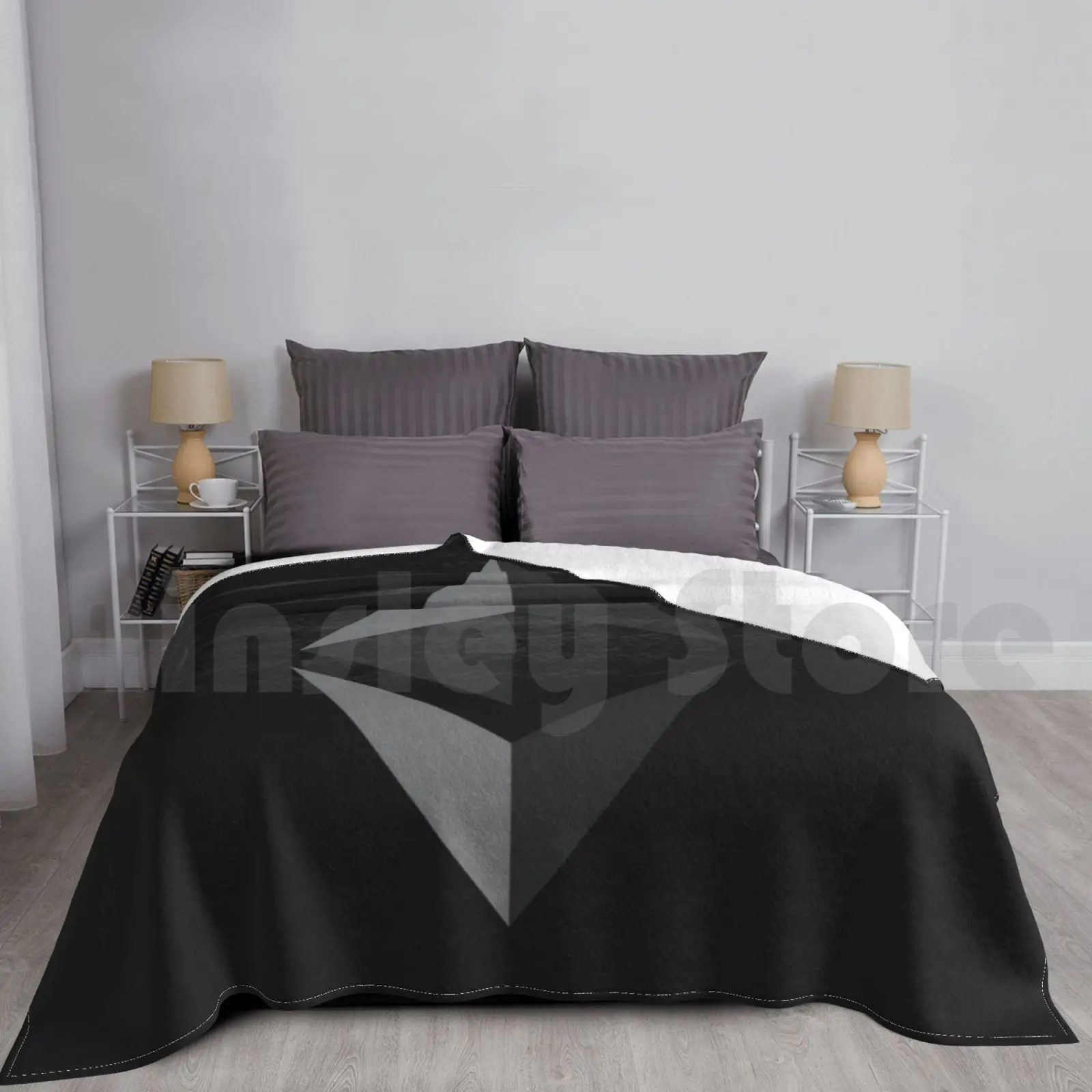 Ethereum On Black Blanket For Sofa Bed Travel Ethereum Eth Crypto Cryptocurrency Blockchain