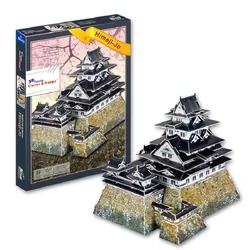 Himeji-jo Japan Famous Ancient Castle 3D Paper Puzzle Building Model Toy World Great Architecture Friend Boy Girl Travel Gift