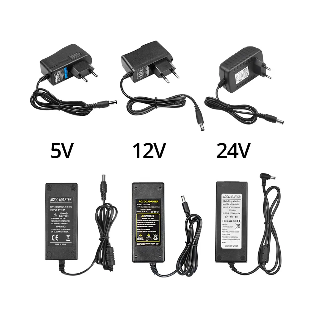 

AC DC Power Adapter Voltage Converter Transformer 220V 110V to 5V 12V 24V 1A 2A 3A 5A Power Supply Transformers For Lighting