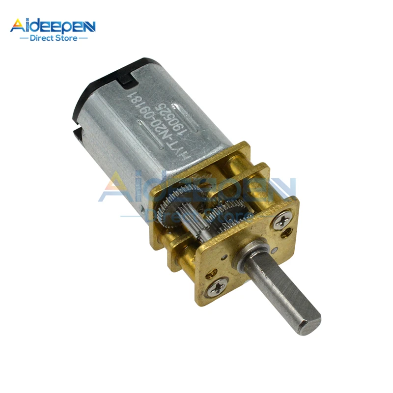 DC 3V 6V 12V GA12-N20 Micro เกียร์มอเตอร์เกียร์โลหะเกียร์ล้อมอเตอร์30RPM 50RPM 60RPM 100RPM 150RPM 200RPM 300RPM 600RPM 1000RPM