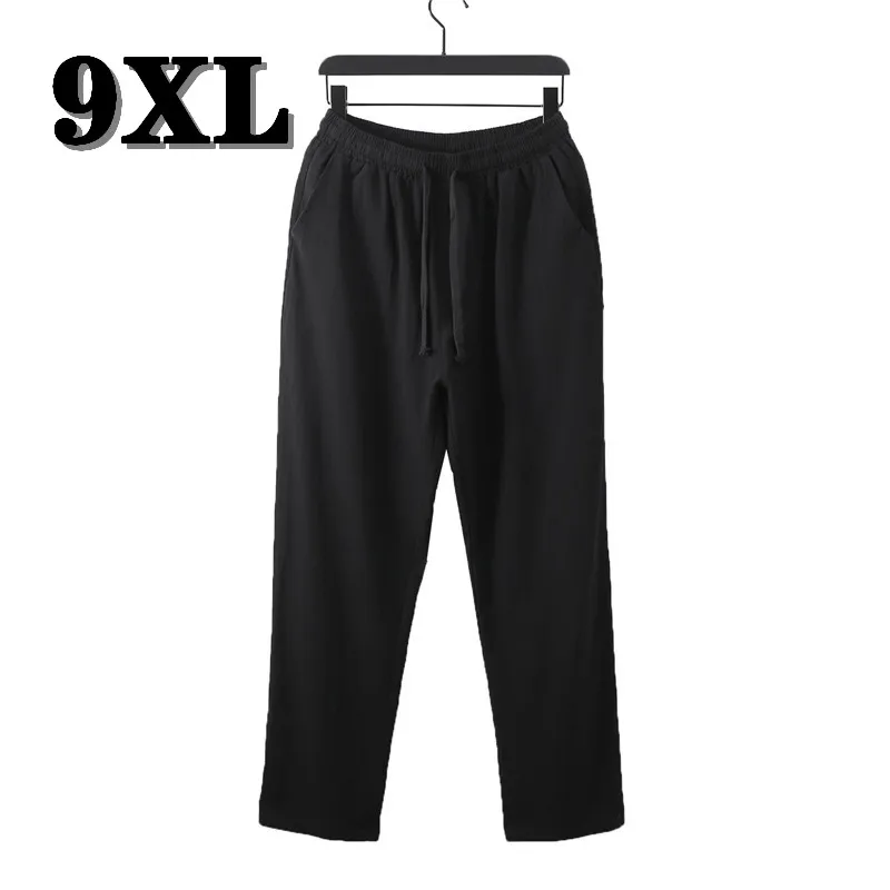 Overweight Pants Men\'s Clothing Streetwear Casual Oversized Jogger Pants Mens Big Plus Size Loose At Home Trousers Men Cotton