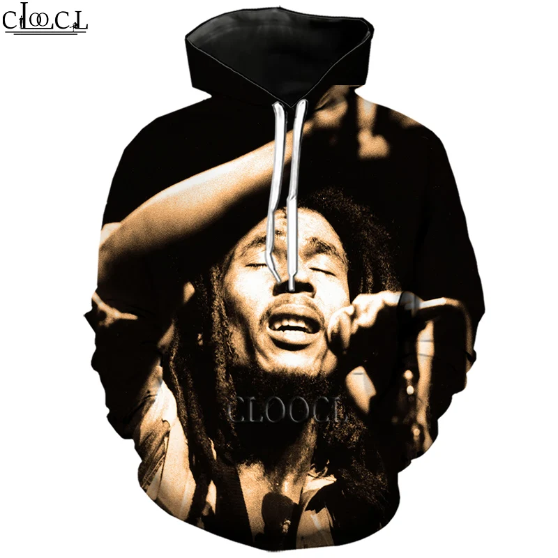 HX Singer Reggae Creator Bob Marley 3D Print Hoodie Men Women Tracksuit Autumn Long-Sleeved Pullover Fashion Tops Drop Shipping