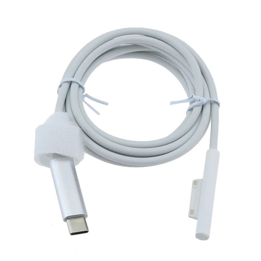 Зарядное устройство YuXi USB Type-C, 65 Вт, 15 В, 3 А, PD, кабель для быстрой зарядки для Microsoft Surface Pro 7/6/5/4/3 Book/Book 2