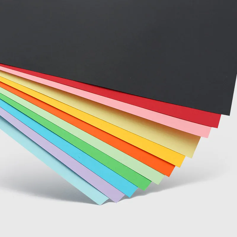 160g 100 Sheets In A4 Size Color Paper Cardboard Paper Multicolor Cardstock Craft Paper