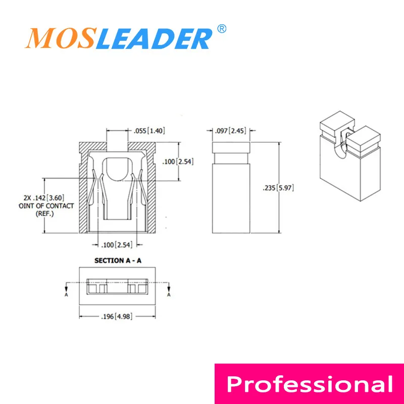 Mosleader-كتلة الطائر ، 2000 قطعة ، موصل 2.54 مللي متر ، أسود ، أزرق ، أصفر ، أحمر ، أبيض ، أخضر ، رأس الطائر ، كتلة الدائرة القصيرة