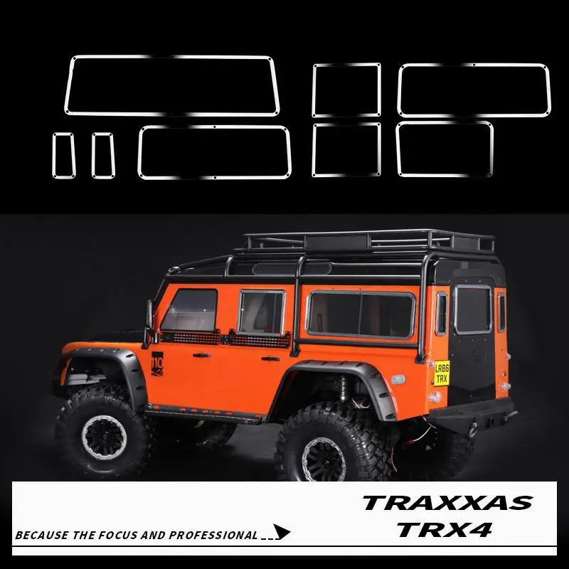 

Window metal frame Trax For TRX4 tracked car guard 1/10 Rc window frame anti-scratch decoration 8 panels