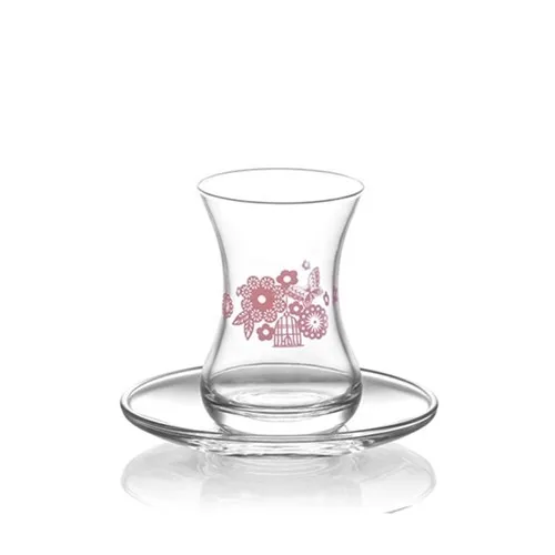 الحمم مسحوق (6 أشخاص) 12 قطعة طقم شاي الشاي فنجان القهوة الشاي القهوة مجموعات الشاي القهوة ل الكأس التركية فنجان شاي مجموعة الزجاج