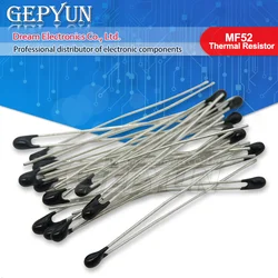 100pcs MF52 NTC Thermistor Thermal Resistor MF52AT B 3950 5% 1K 2K 3K 4.7K 5K 10K 20K 47K 50K 100K