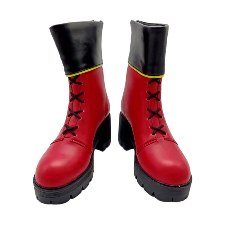 New Anime takt op.Destiny Cosplay Shoes Destiny Red Boots Halloween Carnival Shoes for Women Girls