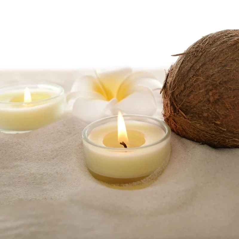 Vela de cera de coco de alta calidad, 0,5/1KG, materiales para fabricación de velas perfumadas artesanales, cera Natural, suministros hechos a mano