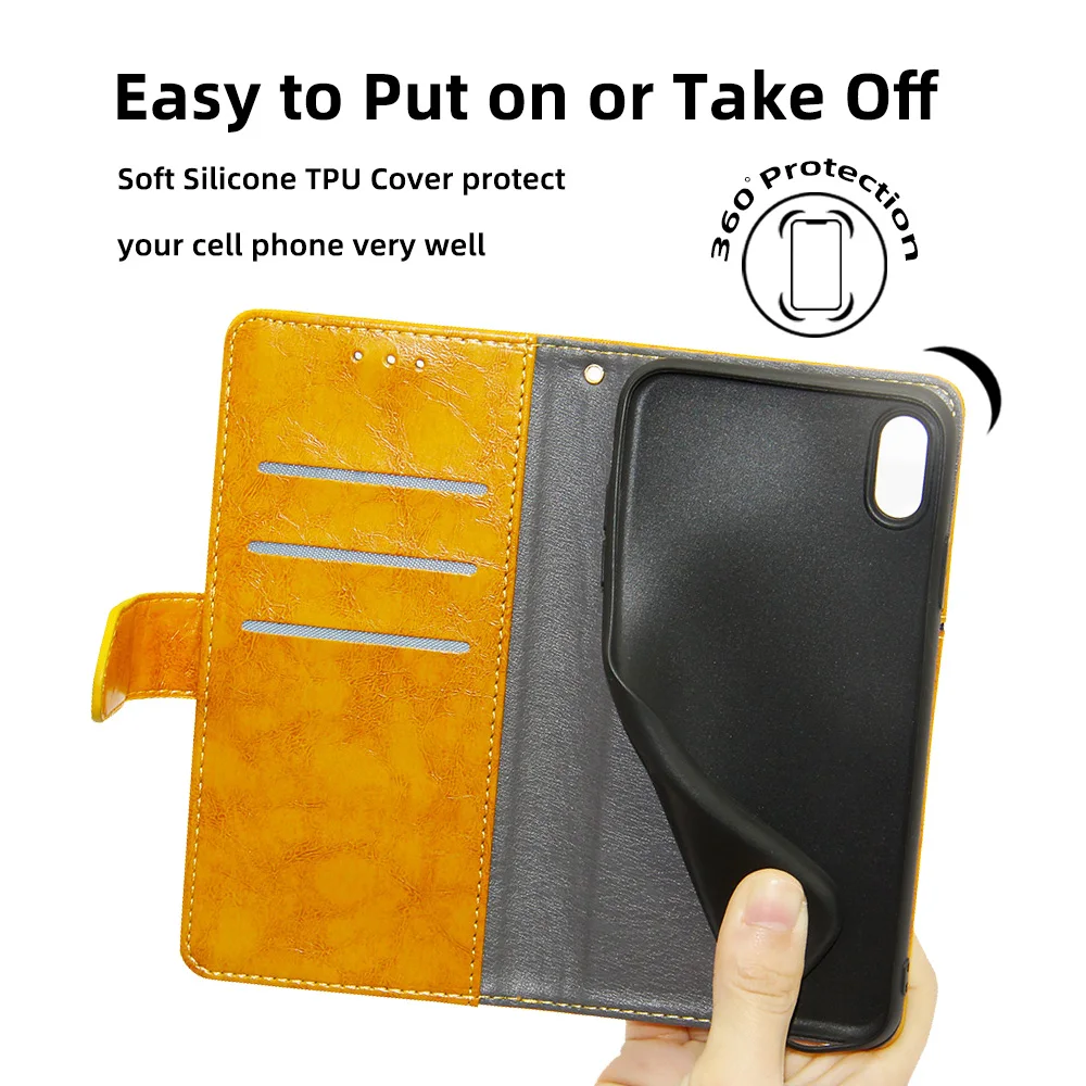 Cell Leather Case for Vodafone Smart E8 Cover Capa Smart V10 Flip Wallet Phone Cases Fundas V11 N11 Card slots Case Coque