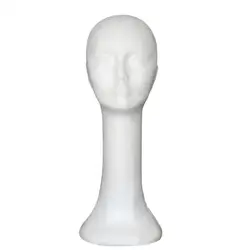 Plus Size Foam Female Human Head Long Neck Mannequin Wig Hat Glasses Display Stand Model Training Head Kit Hair Tool
