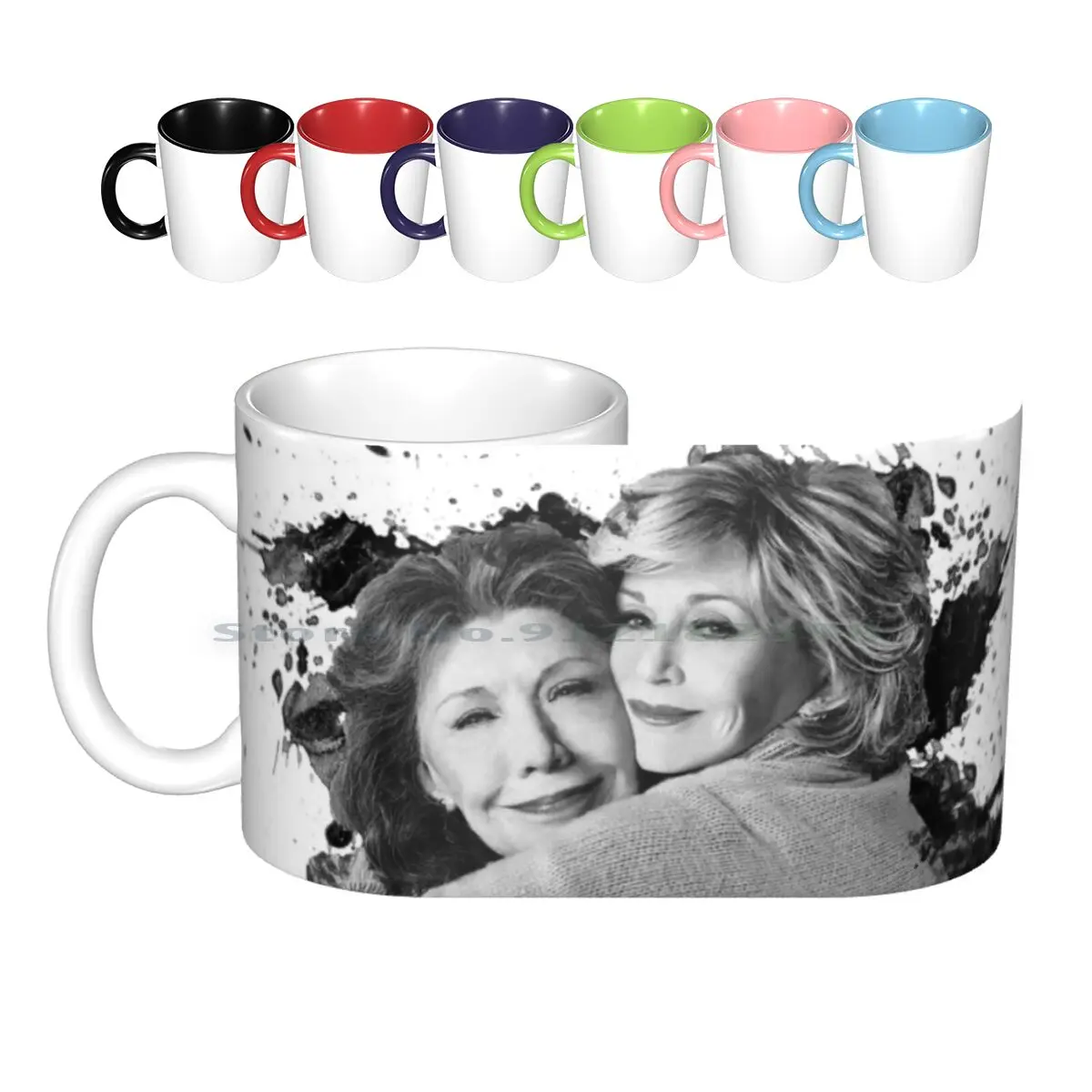 Grace And Frankie Black And White Ceramic Mugs Coffee Cups Milk Tea Mug Grace Frankie Grace And Frankie Black And White Tv Show