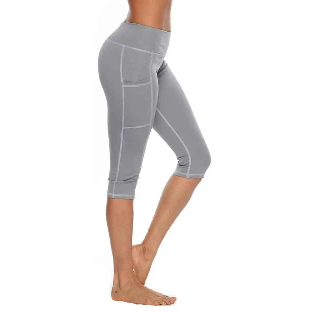 Summer Seamless Leggings High Waist Hip lift Fitness Splicing Short Pants Woman Yoga Tight Pant Sexy Workout SportWear