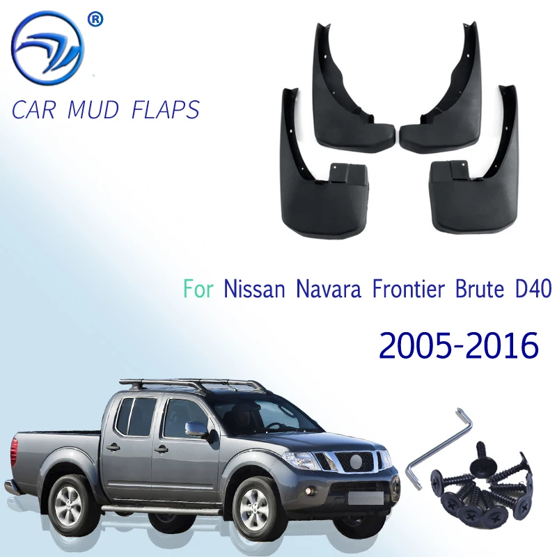 Mudflap for Nissan Navara Frontier Brute D40 2005~2016 Fender Mud Guard Splash Flaps Mudguards Accessories 2006 2007 2008 2009