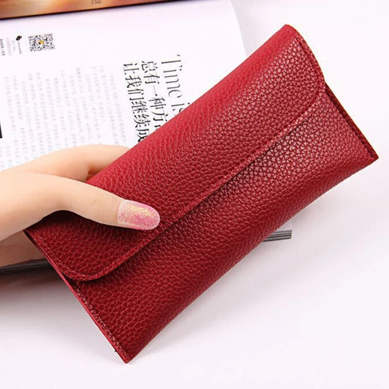 Hot Sale Women\'s Long Purse Mini Luxury Partys Clutch Bag Multi-functional Leather Evening Handbag Phone Banknote Card Wallet