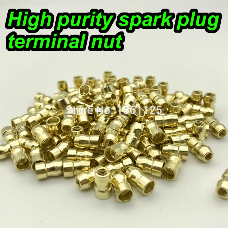 10PCS/LOT high quality terminal nut spark plug screw cap copper