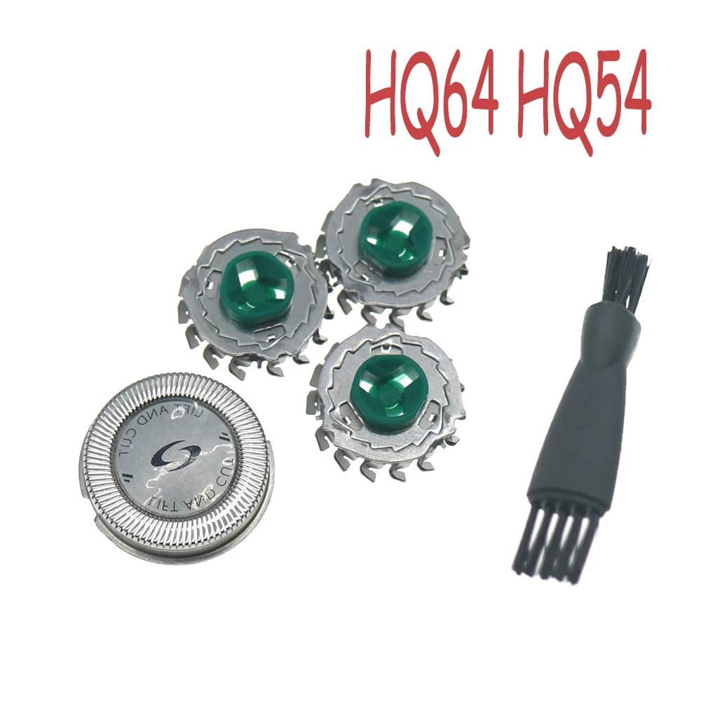 Philips-cabeça de barbear para substituição, 3 peças, norelco, hq3, hq56, hq55, hq44, hq4, hq8, hq64, hq54, hq300, hq6, hq, hp, rq32