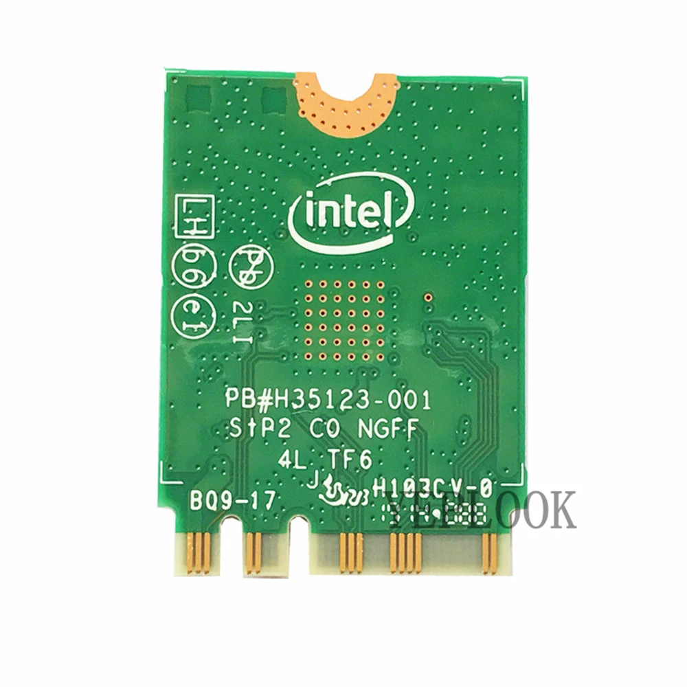 Placa de rede sem fio Intel, Cartão Wi-Fi, AC3160, 3160AC, 3160NGW, Dual Band, 2.4G, 5Ghz, 433Mbps, 802.11AC, Wi-Fi, Bluetooth 4.0, M.2 NGFF