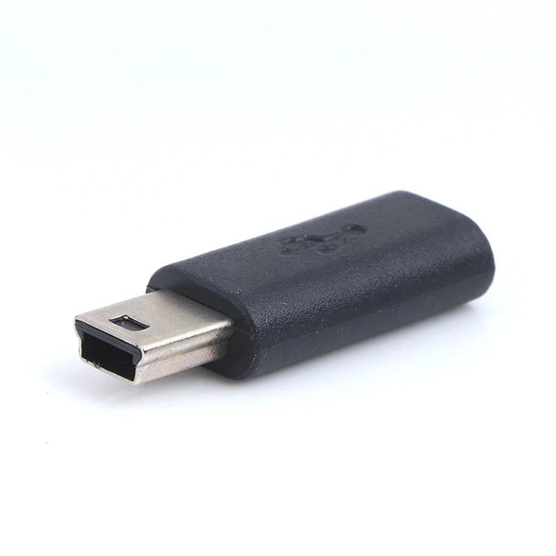 1Pc X USB Input Micro USB + Output Mini USB Micro USB Female Ke Mini USB Male